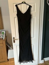 Goya London Black Beaded Maxi