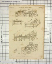 Original Old Antique Print