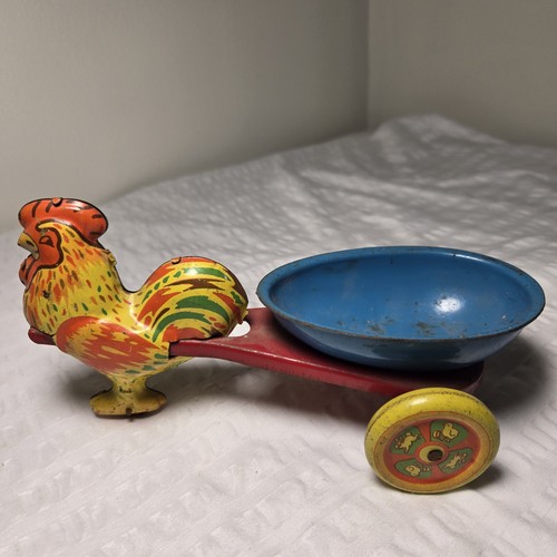 Vintage wyandotte tin rooster - tin,