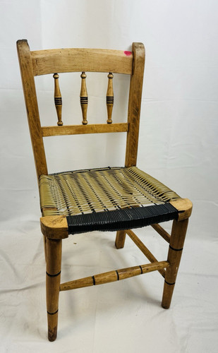 Vintage wooden ladder - wooden, back