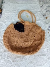 Monsoon Crochet Straw Bag With