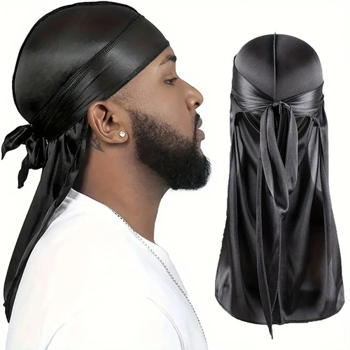 Men silk durag - men's, tail