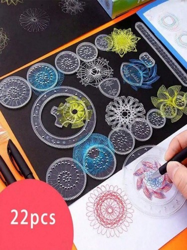 22pcs spirograph drawing - spirograph,