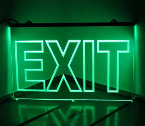 Exit green led - exit,