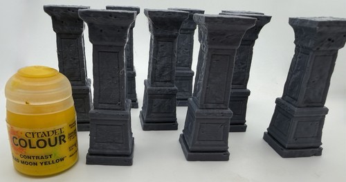 Stone pillars tabletop - stone,