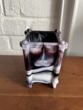 Antique Purple White Slag