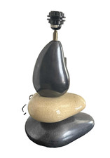 Francois Châtain ceramic pebble table lamp