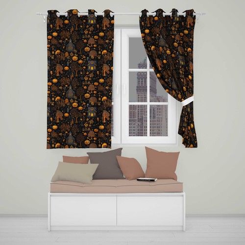 Blackout eyelet curtains - blackout,