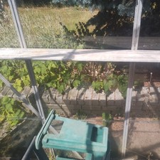 Halls Greenhouse Aluminium Shelf And Two Brackets