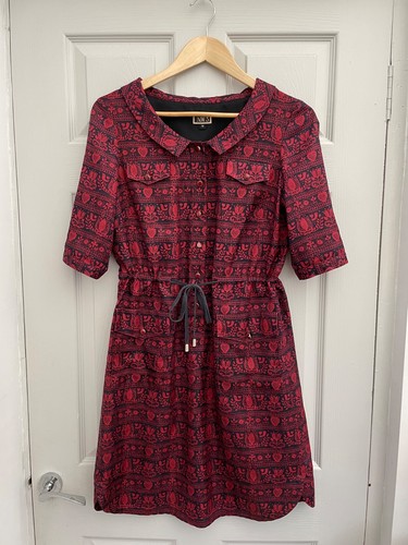Nw3 hobbs red black silk - nw3,