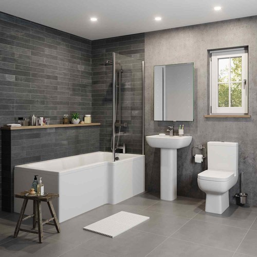 Bathroom suite close - bathroom, coupled