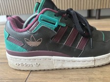 Adidas Forum Exhibit Low – UK 8.5 – Black / Victory Crimson / Green
