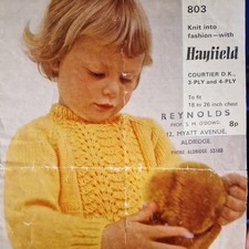 Hayfield 803 Knitting Pattern