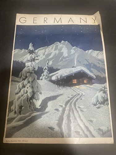Vintage 1938 germany magazine - vintage,