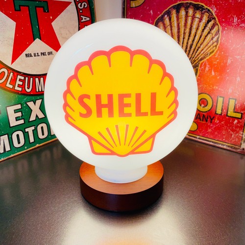 Shell gas petrol pump globe - gas,