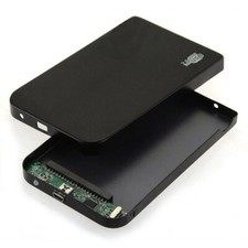 2.5 Inch External IDE Hard Drive Enclosure Caddy Case HDD SSD USB 2.0 Black