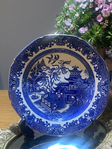 24cm burleigh ware willow