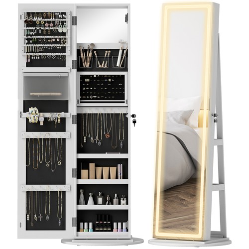 Homcom jewellery cabinet full - jewellery,