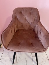 Pink Padded Dining Chair