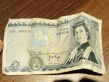 Bank england old 5 five - bank, £5