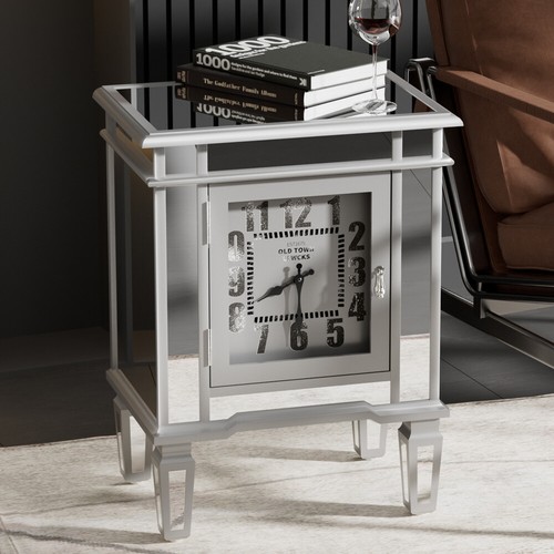 Sparkly silver side - silver, table