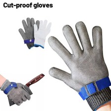 Cut Resistant Gloves Stainless Steel Safety Gloves Kitchen Butcher Protection