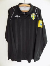 Sweden Football Referee Shirt Jersey Umbro Black Original Soccer Top Trikot XL