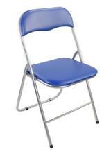 Folding Square Chair Soft Padded Seat Stackable Space Saving Home Kitchen Office