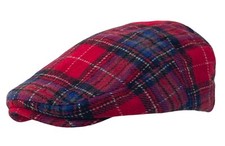 Scottish Red Tartan Check Flat