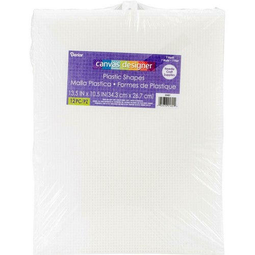 Clear stars plastic canvas - clear,