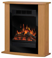 Dimplex Optiflame Electric Fire Oak Free Standing Fireplace LED Flame Effect NEW