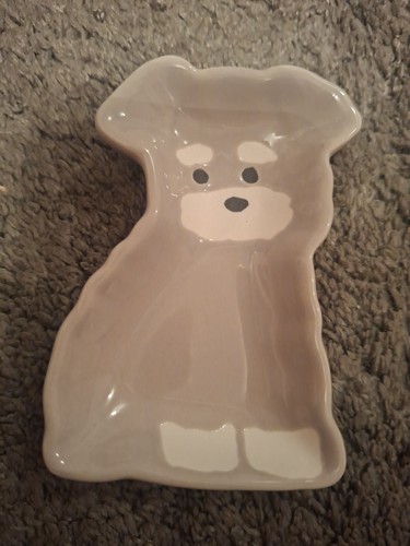 Schnauzer dog plate - dog, *reduced