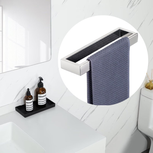 Chrome towel bar - chrome, screw