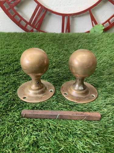 Pair vintage brass door - brass,