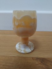 Vintage Onyx Marble Goblet Cup