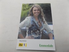 HAND SIGNED 6" x 4" PHOTO CARD - ADELE SILVA - EMMERDALE KELLY WINDSOR
