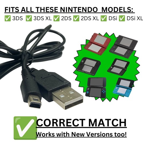 Nintendo usb charger cable for - nintendo,