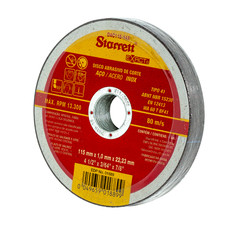 Starrett Angle Grinder Cutting Discs - Pack of 12 - For Metal, Plastic & Inox