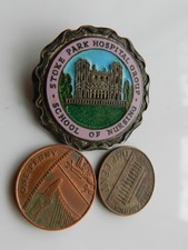 A ENAMEL BADGE, STOKE PARK HOSPITAL GROUP, SCHOOL of NURSING. W.E. LANG, 1954.