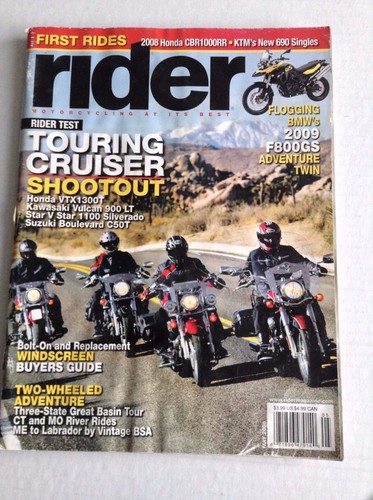 Rider magazine touring cruiser - rider,