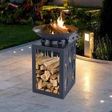 Black Outdoor Cast Iron Fire
