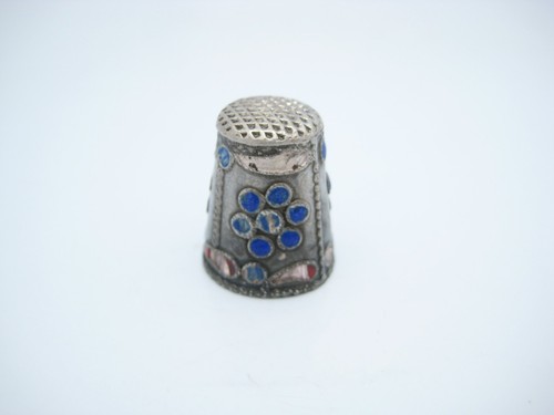 Antique 935 silver 18mm blue - 18mm,
