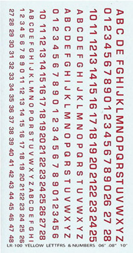 100 red letters and - red,