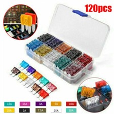 120pcs Assorted Blade Fuse Kit Car Fuses Mixed Low Profile Mini Fuse Assortment