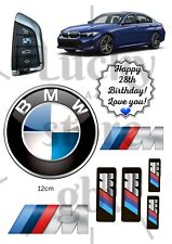 Personalised Edible Blue BMW