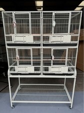 Parrot-Supplies Block Of 4 Parrot, Parakeet Breeding / Display Cages - Stone,