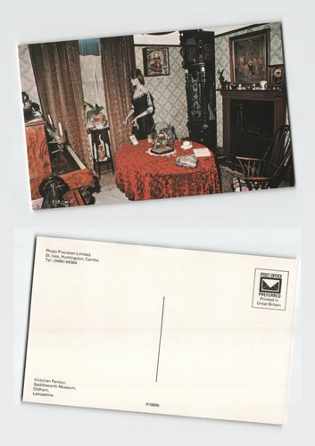 Postcard victorian parlour - victorian,