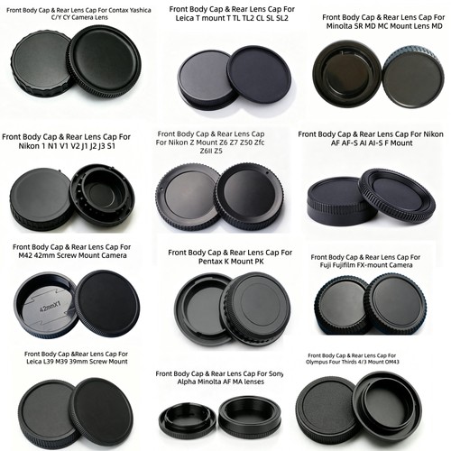 Body and rear lens caps - caps, for