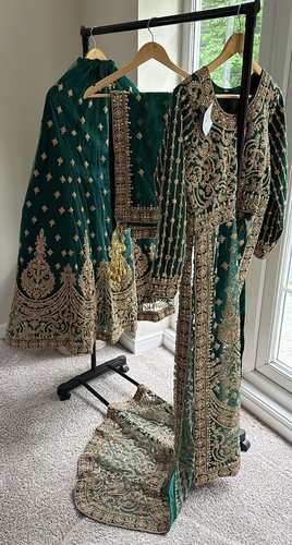 Bridal green gold - green/gold, set