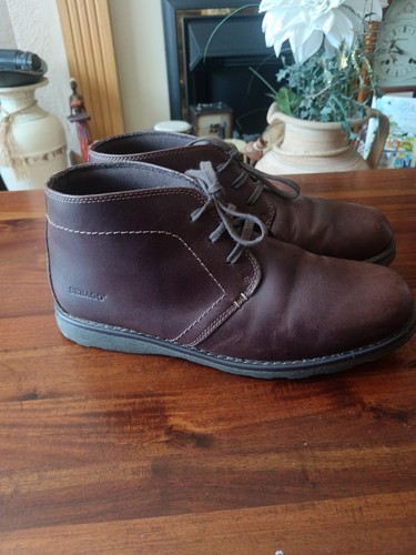 Sebago brown mens leather - brown,